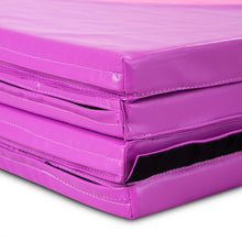 Load image into Gallery viewer, 4&quot; x 10&quot; x 2&quot; Gymnastics Mat Folding Portable Exercise Aerobics Fitness-Purple
