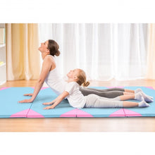 Load image into Gallery viewer, 4&#39; x 10&#39; x 2&quot; Thick Folding Panel Fitness Exercise Gymnastics Mat-Blue
