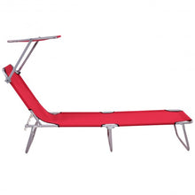 Load image into Gallery viewer, Foldable Relaxing Lounge Beach Chair-Red
