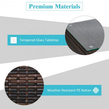 Load image into Gallery viewer, 3 PCS Patio Rattan Furniture Set-Turquoise

