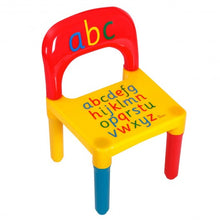 Load image into Gallery viewer, Letter Kids Table &amp; Chairs Play Set Toddler Child Toy
