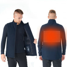 Load image into Gallery viewer, Men&#39; &amp; Women&#39; Electric USB Heated  Sleeveless Vest-Navy-M
