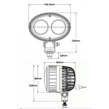 Load image into Gallery viewer, 3.5&quot; 10W Blue Forklift Safety Light Cree LED Work Lamp Flood Beam Car Truck Boat
