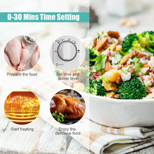 Load image into Gallery viewer, 0.7 Cu. ft Retro Countertop Compact Microwave Oven-White

