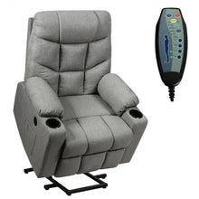 Load image into Gallery viewer, Electric Power Lift Recliner Massage Sofa-Light Gray
