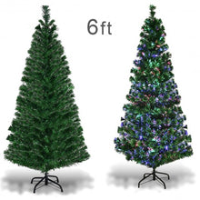 Load image into Gallery viewer, 3&#39; / 4&#39; / 5&#39; / 6&#39; Fiber Optic Artificial PVC Christmas Tree-6&#39;
