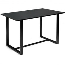 Load image into Gallery viewer, Computer Desk with Bamboo Top &amp; Metal Frame-Black Desk
