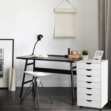 Load image into Gallery viewer, 7-Drawer Chest Storage Dresser Floor Cabinet Organizer with Wheels
