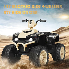 Load image into Gallery viewer, 12V Kids Electric 4-Wheeler ATV Quad Ride On Car with LED Light-Yellow
