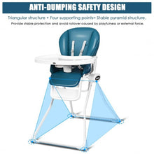 Load image into Gallery viewer, Space Saving Fold Baby High Chair-Navy
