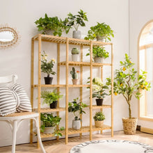 Load image into Gallery viewer, Multifunctional Bamboo Shelf Storage Organizer Rack
