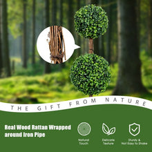 Load image into Gallery viewer, 36 Inch Artificial Double Ball Tree Indoor and Outdoor UV Protection
