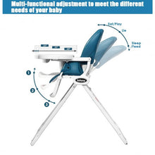 Load image into Gallery viewer, Space Saving Fold Baby High Chair-Navy
