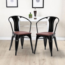 Load image into Gallery viewer, Set of 2 Tolix Style Armchair-Black
