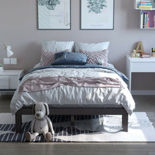 Load image into Gallery viewer, Queen Size 14&quot; Wooden Bed Mattress Frame-Brown
