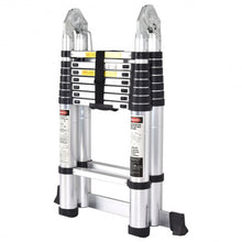 Load image into Gallery viewer, EN131 16.5FT Aluminum Ladder Telescoping Telescopic Extension Tall Multi Purpose
