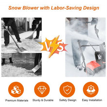 Load image into Gallery viewer, Electric Snow Thrower 15 Amp Snow Thrower Corded Snow Blower
