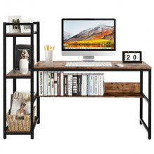 Load image into Gallery viewer, 59&quot; Computer Desk Home Office Workstation 4-Tier Storage Shelves-Oak
