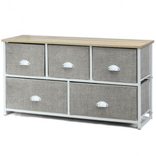 Load image into Gallery viewer, Wood Dresser Storage Unit Side Table Display Organizer-White
