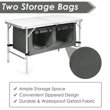 Load image into Gallery viewer, Height Adjustable Folding Camping  Table-Gray
