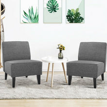 Load image into Gallery viewer, Contemporary Decor Solid Armless Accent Chair-Gray
