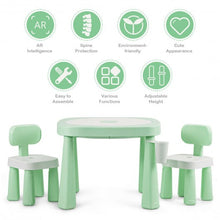 Load image into Gallery viewer, AR Function Kids Game Table and Chair Set-Green

