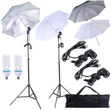 Load image into Gallery viewer, 4 x 33’’ Photo Studio Fluorescent Lighting Umbrella
