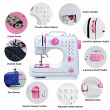 Load image into Gallery viewer, Free-Arm Crafting Mending Sewing Machine with 12 Built-in Stitched
