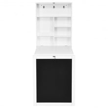 Load image into Gallery viewer, Convertible Wall Mounted Table with A Chalkboard-White
