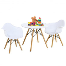 Load image into Gallery viewer, 3 Piece Kids Modern Round Table Chair Set
