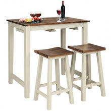 Load image into Gallery viewer, 3-Piece Bar Table Set Counter Pub Table
