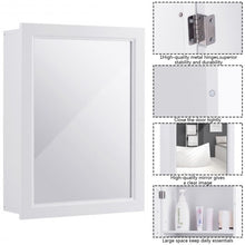 Load image into Gallery viewer, Wall Mounted Adjustable Medicine Storage Mirror Cabinet
