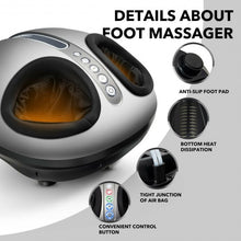 Load image into Gallery viewer, Foot Massager Machine with Heat and Calf Air Bag-Black
