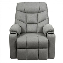 Load image into Gallery viewer, Electric Power Lift Recliner Massage Sofa-Light Gray
