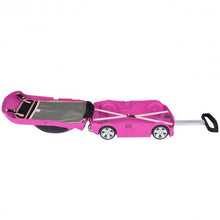 Load image into Gallery viewer, Car Shape 3D Kids Pull Along Travel Suitcase-Peach Red
