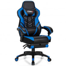 Load image into Gallery viewer, Adjustable Gaming Chair with Footrest for Home Office-Blue
