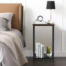 Load image into Gallery viewer, 2-Tier Industrial Side End Accent Telephone Table
