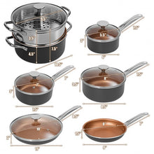 Load image into Gallery viewer, 12-Piece Safe Non-stick Cookware Set

