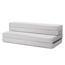 Load image into Gallery viewer, 4" Tri-Fold Sofa Bed Foam Mattress with Handles-Full Size
