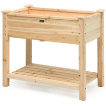 Load image into Gallery viewer, Raised Garden Elevated Wood Planter Box Stand
