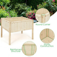 Load image into Gallery viewer, Elevated Wood Planter Box with Fir and Pine Wood Frame
