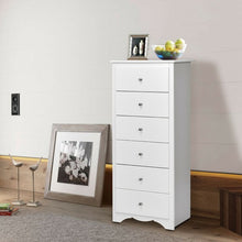 Load image into Gallery viewer, 6 Drawers Chest Dresser Clothes Storage Bedroom Furniture Cabinet-White
