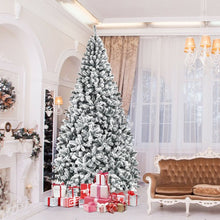 Load image into Gallery viewer, 9 Feet Artificial Christmas Tree with Premium Snow Flocked Hinged
