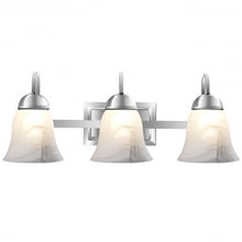 Load image into Gallery viewer, 3-Light LED Bath Vanity Light with Alabaster Glass Dimmable
