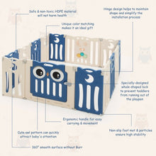 Load image into Gallery viewer, 14-Panel Baby Playpen Kids Activity Center Foldable Play Yard with Lock Door
