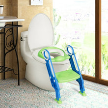 Load image into Gallery viewer, Potty Training Toilet Seat w/ Step Stool Ladder-Blue
