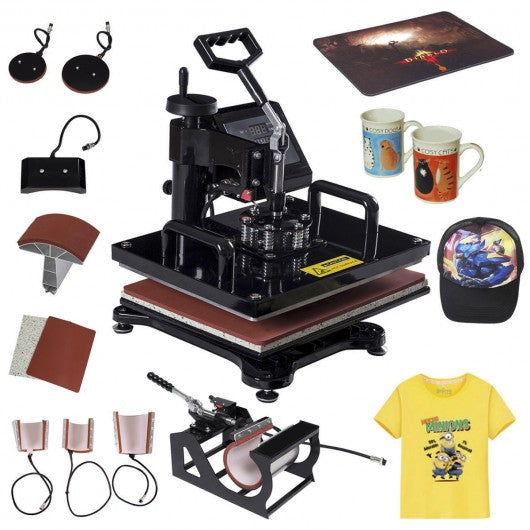 8-in-1 Transfer Digital Heat Press Machine