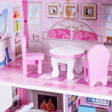 Load image into Gallery viewer, 28&quot; Pink Dollhouse w/ Furniture
