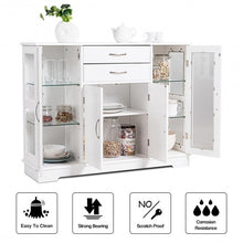 Load image into Gallery viewer, Buffet Storage Cabinet Console Cupboard with Glass Door
