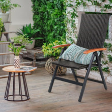 Load image into Gallery viewer, Patio Adjustable Aluminum Folding Back Rattan Recliner Chair
